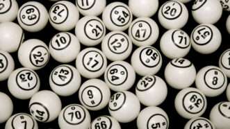 A collection of numbered bingo balls. | Marlene Degrood | Dreamstime.com