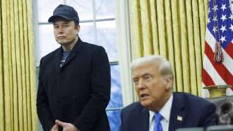 Elon Musk and Donald Trump in the Oval Office | Aaron Schwartz/UPI/Newscom