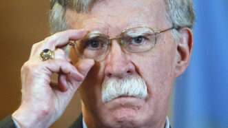US National Security Advisor John Bolton speaks during a press conference in Kiev, Ukraine, 28 August 2019. | Serg Glovny/ZUMAPRESS/Newscom