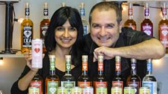 Melkon Khosrovian and Litty Mathew, founders of GreenBar Distillery in downtown Los Angeles | Ringo Chiu/ZUMA Press/Newscom