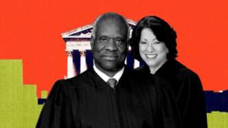 Clarence Thomas and Sonia Sotomayor | Illustration: Eddie Marshall | Midjourney