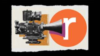 A video camera next to the Reason logo | Eddie Marshall | Midjourney