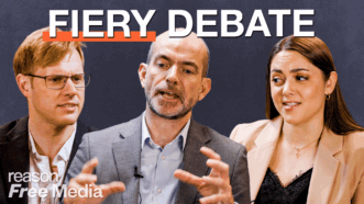 Robby Soave, Amber Duke, and Niall Stanage debate this week's news | Illustration: Eddie Marshall