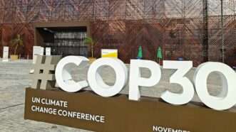COP30 sign | YOERI MAERTENS/Belga/Sipa USA/Newscom