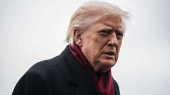 President Donald Trump speaks to reporters on the South Lawn of the White House | Sipa USA/Newscom