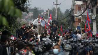 topicsworld | Photo: Nepali student protesters clash with police near the Federal Parliament building in Kathmandu; Dipesh Darshandhari/Alamy Live News