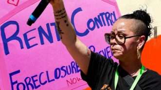 Rent control activist | Illustration: Eddie Marshall | Eddie Marshall | MARILYN HUMPHRIES| 2023 Marilyn Humphries | Newscom | Midjourney