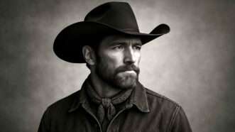 An AI-generated image the AI-generated country musician Breaking Rust | Breaking Rust