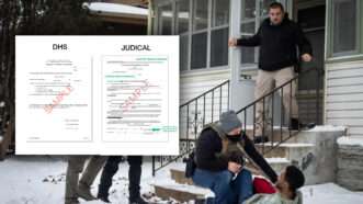 ICE memo asserting agents-v4 | Illustration: Ben Hovland/MPR News/Ice.gov