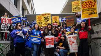 Photo of protesting San Francisco schoolteachers | Credit: IFPTE Local 21/IFPTE Union/United Educators of San Francisco