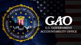Logos of the Federal Bureau of Investigation (FBI) and Government Accountability Office (GAO) | Illustration: U.S. Government Accountability Office/Danielo *******/Dreamstime
