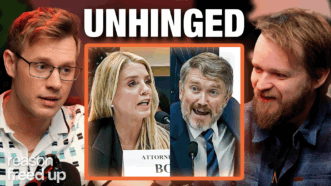 Robby Soave and Christian Britschgi discuss Pam Bondi's testimony | Illustration: Adani Samat