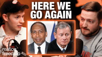 Robby Soave and Jason Russell discuss the tariff decision from SCOTUS | Illustration: Adani Samat