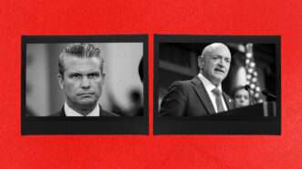 Defense Secretary Pete Hegseth and Senator Mark Kelly | Michael Brochstein/Zuma Press/Newscom/Bonnie Cash/UPI/Newscom