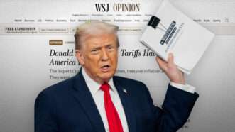 Trump WSJ op-ed Tariff Lies-v2 | Wall Street Journal/Michael Brochstein/ZUMAPRESS/Newscom