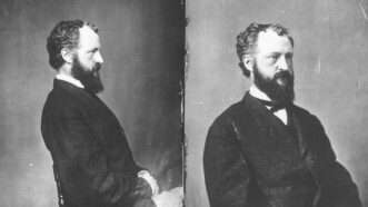 Two pictures of Roscoe Conkling side-by-side | Credit: Picture History/Newscom