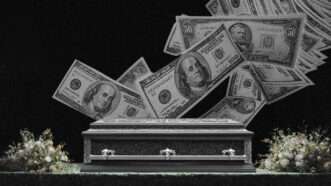 $100 bills coming out of a coffin | Illustration: Midjourney/Eti Swinford/Dreamstime