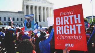Protester sign outside of the U.S. Supreme Court | Credit: Abaca Press/Douliery Olivier/Abaca/Sipa USA/Newscom