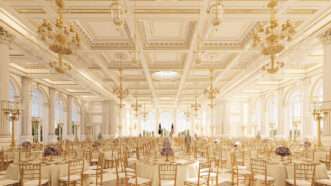 an interior image of the planned White House ballroom | White House