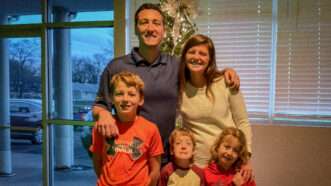 Nick and Shaley Knickerbocker with their three children | Courtesy of the Knickerbocker family