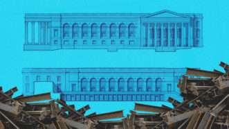 An illustration of the new White House ballroom and steel | Illustration: The National Capital Planning Commission/Shalom Baranes Associates, Architects/Zahid267/Dreamstime