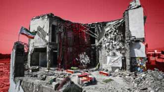 The bombed-out ruins of an elementary school in Minab, Iran | Credit: Kyodonews/ZUMAPRESS/Newscom