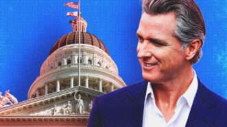Gavin Newsom | Illustration: Bureau of Reclamation/Wikimedia Commons/Radomianin/Wikimedia Commons