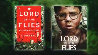 "Lord of the Flies" the novel is seen next to the cover of the new Netflix adaptation | Illustration: Lord of the Flies/William Golding/Penguin Classics/Lord of the Flies/Netflix/Janine Turner/Instagram