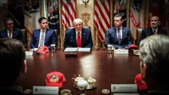 President Trump in a Cabinet meeting | Adani Samet