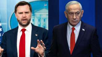 Vice President JD Vance. Israeli Prime Minister Benjamin Netanyahu | RONEN ZVULUN/POOL/SIPA/Newscom/Michael Brochstein/ZUMAPRESS