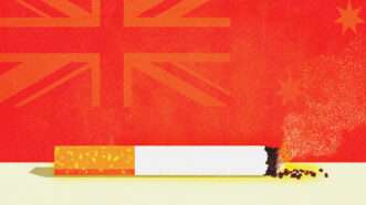 An illustration of the Australian flag and a cigarette | Midjourney/Bubu45/Dreamstime