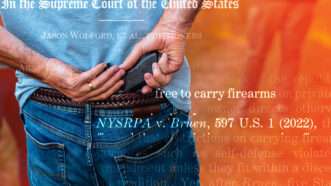 a man with a handgun tucked into his pants | Adani Samat/Envato