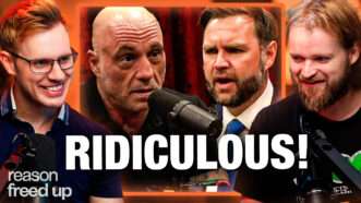 Robby Soave and Christian Britschgi discuss Joe Rogan and Vance | Illustration: Adani Samat