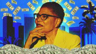 Karen Bass | Illustration: Midjourney/Nikolai Sorokin/Dreamstime