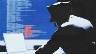 Police officer working on a laptop | Illustration: Midjourney