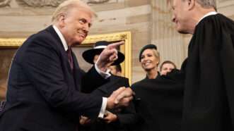 President Donald Trump and Chief Justice John Roberts | CNP/ZUMAPRESS/Newscom