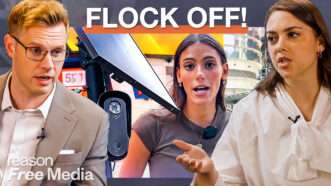 Amber Duke and Robby Soave talk about the Free Press' viral flock camera video | Illustration: Adani Samat