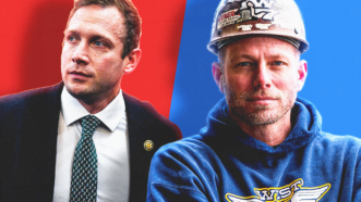 Max Miller on left and Brian Poindexter on the right | Tom Williams/CQ Roll Call/Newscom/poindexterforcongress
