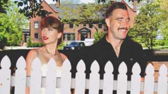 Taylor Swift and Travis Kelce | RCF/MEGA/Newscom/JMNEW2/Newscom/Lev Kropotov/Dreamstime/Google Earth