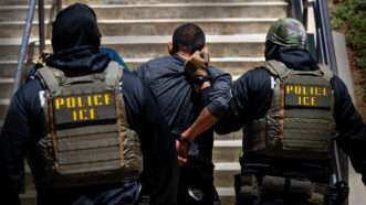 ICE agents | Benjamin Hanson/Middle East Images/StringersHub/Sipa USA/Newscom.