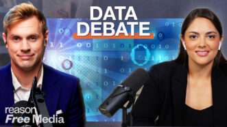 Robby Soave and Amber Duke debate data centers | Illustration: Fatima Ruiz