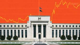 Federal Reserve in front of an orange background | Illustration: Adani Samat/Midjourney