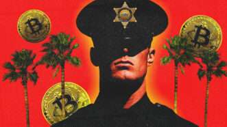 Los Angeles County Sheriff's deputy and Bitcoin | Illustration: Los Angeles County Sheriff's Department/Jan Lievens/Joe Sohm/Dreamstime/Midjourney