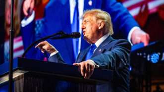 Donald Trump speaks at the RNC midterm convention | Laura Brett/Sipa USA/Newscom