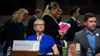 Donna Ganger testifying in a Senate committee | Photo: Tom Williams/CQ Roll Call/Newscom
