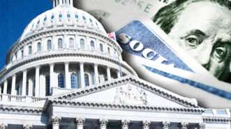 Capitol Building, with a Social Security card in the background | Robwilson39/Lane Erickson/Dreamstime