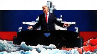 Donald Trump and a Russian fuel tanker | Xpix/Ivansmuk/Dreamstime/Al Drago-Pool/ZUMAPRESS/Newscom/Fatima Ruiz.