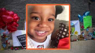 Kohen Wiley against a background of flowers and cards left to remember him | Carlos Kosienski/Sipa USA/Newscom/reshmasaujani/Instagram.Kohen.jpg