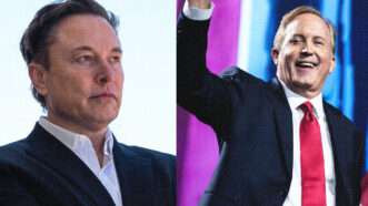 Musk-Paxton | BONNIE CASH/UPI/Newscom/Wikimedia Commons