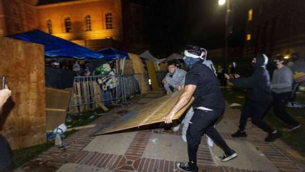 Pro-Palestine protesters at UCLA |  Jill Connelly/ZUMAPRESS/Newscom